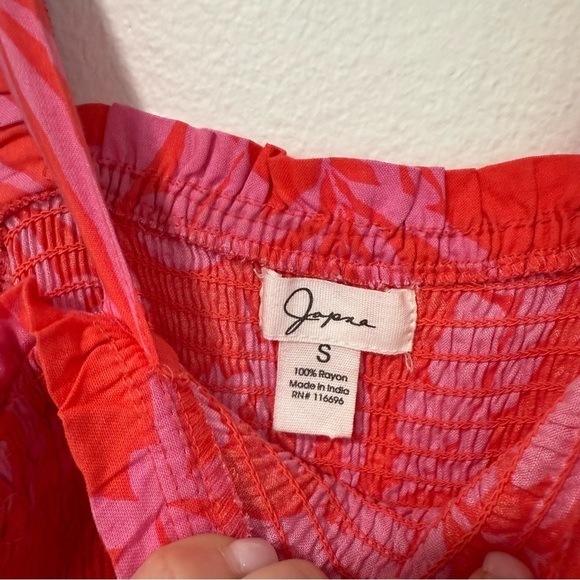 Japna Pink Red Floral Cut Out Maxi Dress S - Picture 3 of 5